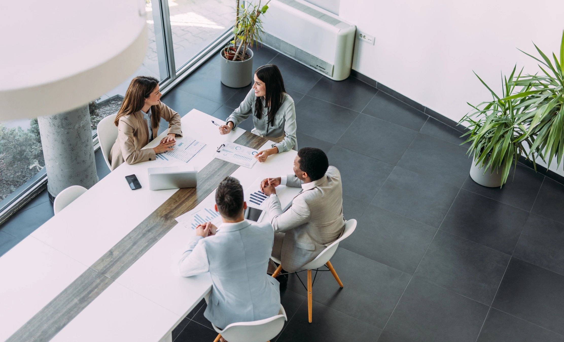 Business consulting team in a strategy meeting